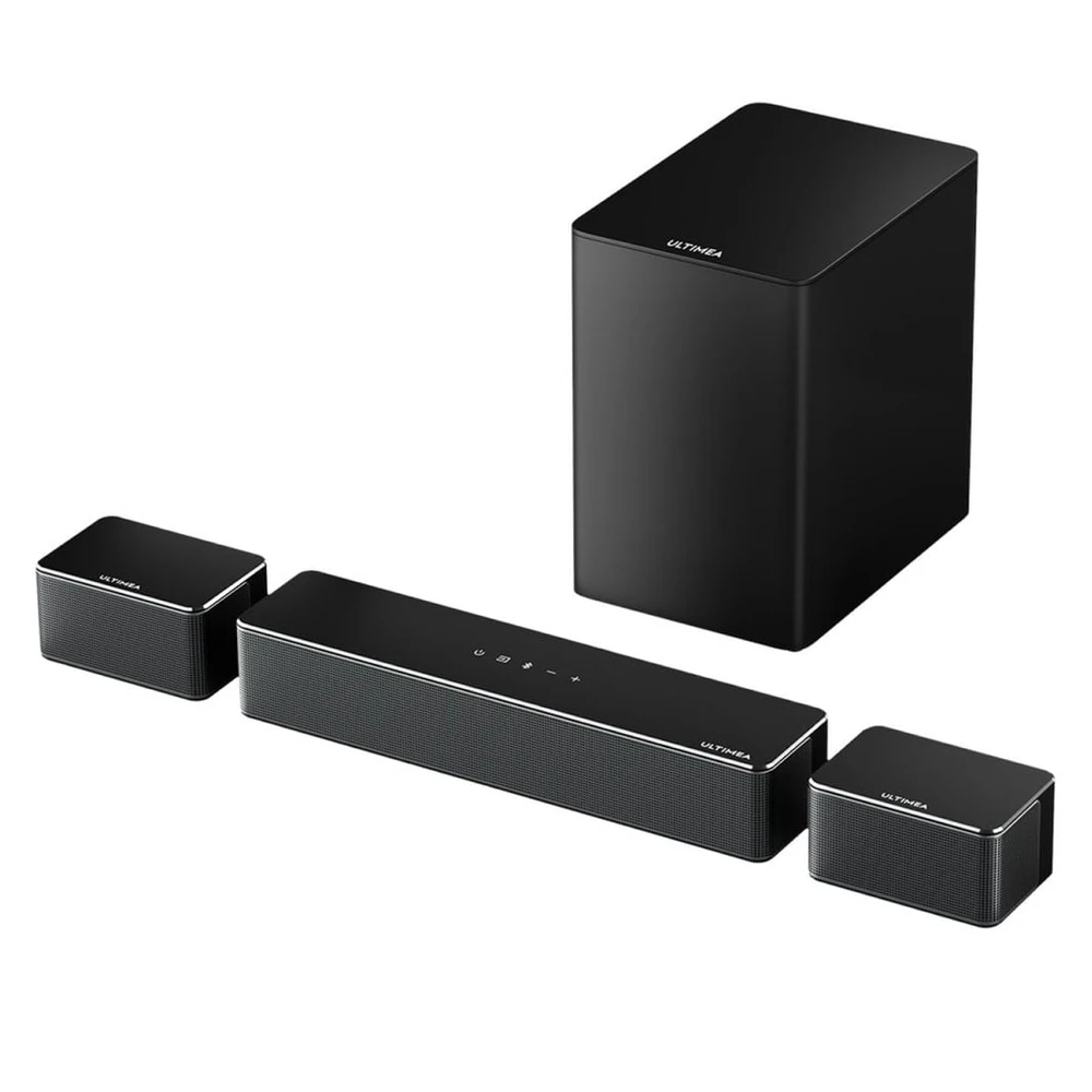 ULTIMEA Poseidon D50, 320W 5.1 Soundbar, kabelloser Subwoofer, Schwarz