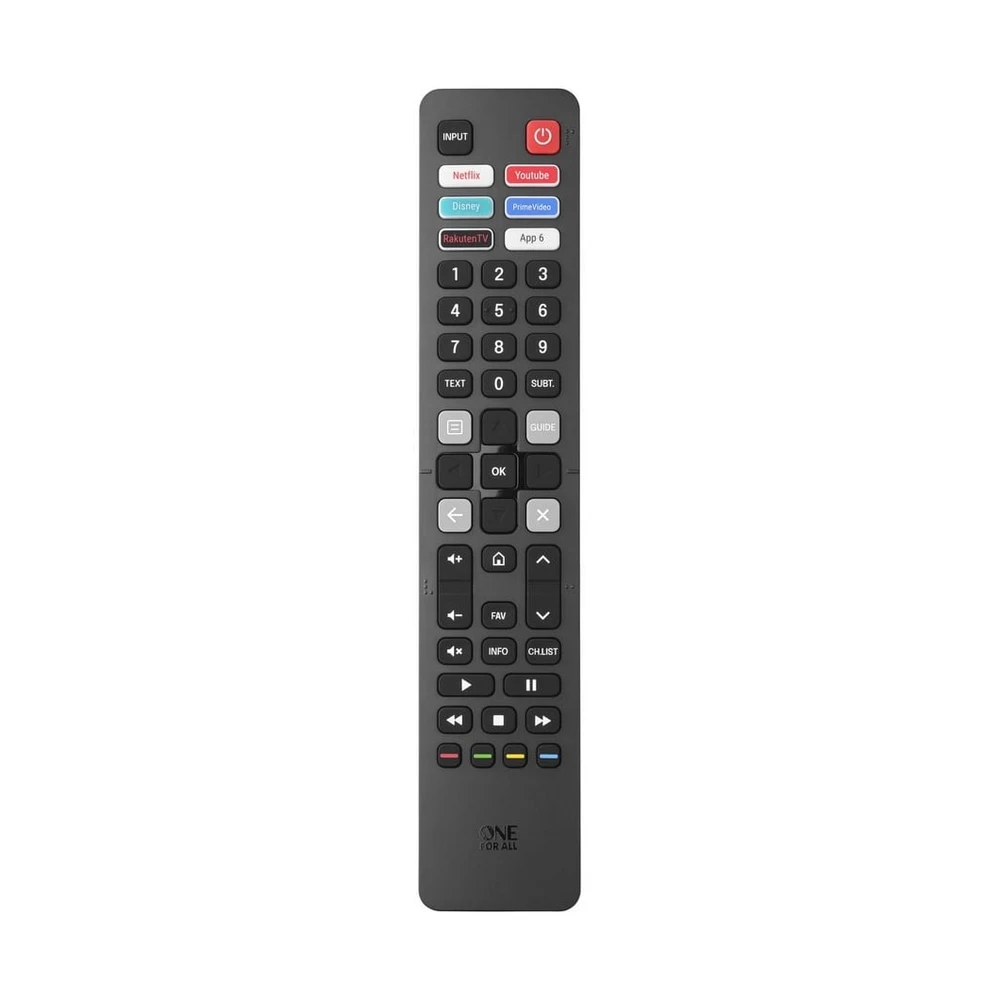 ONE FOR ALL URC4916 Hisense Fernbedienung, kompatibel, App-Tasten
