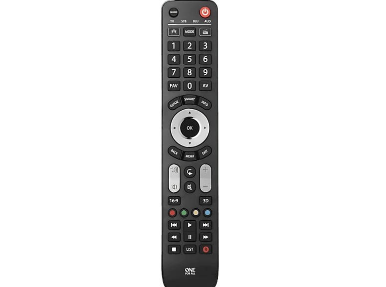 ONE FOR ALL URC 7145 EVOLVE 4 Universalfernbedienung, Schwarz